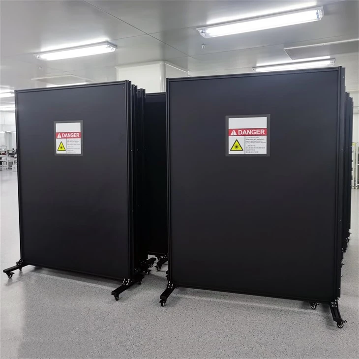 Optical Platform Laser Light Shield Laser Guarding System New Condition 532nm 1064nm Metal Laser Shield For Optical Labs
